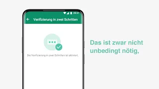 Verifizierung in zwei Schritten auf WhatsApp verwenden