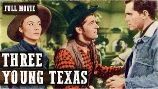 THREE YOUNG TEXANS | Keefe Brasselle | Full Western Movie | English | Free Wild West Movie