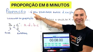 Rápido e fácil | APRENDA PROPORÇÃO EM 8 MINUTOS