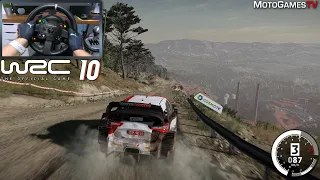 WRC 10 - Toyota Yaris WRC at Acropolis Rally | Thrustmaster TS-XW Gameplay