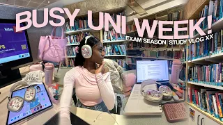 study vlog 2024 🎧 navigating busy Uni days, Productive Study Tips, and Student Success College