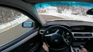 Bmw E60 | POV Driving -  Searching SNOW