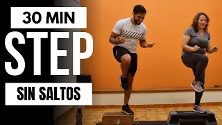 Cardio STEP QUEMA GRASA 🔥 Rutina Sin saltos y sin impacto | principiantes y avanzados