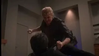 Johnny Lawrence vs Sensei’s, but the doom music kicks in￼