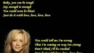 Hilary Duff - With Love (Karaoke / Lyrics)