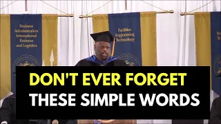 Motivational Speech   Rick Rigsby   commencement speech   third grade dropout