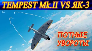 Стоковый Tempest Mk.II vs Як-3. ПОТНЫЕ УВОРОТЫ в РБ War Thunder.