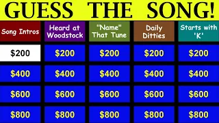 Guess the Song Jeopardy Style | Quiz #15