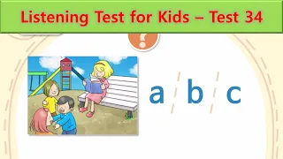Listening Test for Kids | Test 34