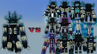 Tonic Mutant Warden vs Warden Evolution (All Wardens) | Minecraft Bedrock | Mob Battle