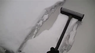 ASMR: Cleaning Snow from My Car