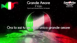 Il Volo - "Grande Amore" (Italy) - [Karaoke version]