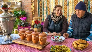 Shaki Piti - Traditional Azerbaijani Lamb Dish. Herbal Samovar Tea.