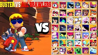 BUSTER VS ALL BRAWLERS | 1vs1 | Who Can Defeat Him? - Brawl Stars