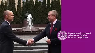 Оновлений фонтан на Алеї слави КПІ