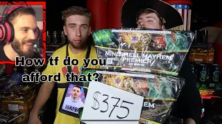Pewdiepie reacts to Mr Beast’s $160,000 firework world record