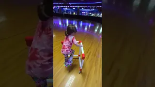 Carmen is Roller skating!