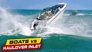 SHE BLASTED THROUGH THE WAVES !! | Boats vs Haulover Inlet