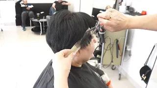 ANTI AGE HAIRCUT - SHORT PIXIE - VOLUMINOUS CUT FOR THIN HAIR