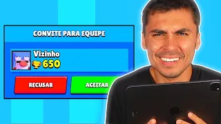 MEU VIZINHO ME CONVIDOU PARA EQUIPE E...Brawl Stars