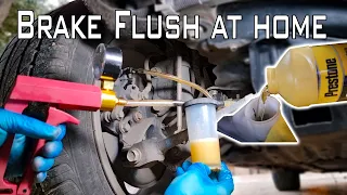 Here is How to TEST and FLUSH brake fluid without removing wheels/one man brake fluid change