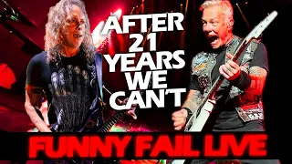 JAMES HETFIELD and KIRK HAMMETT FUNNY FAIL LIVE (LARS CAN'T BELIEVE IT) #METALLICA 2022