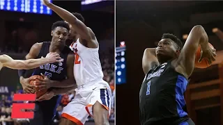 RJ Barrett and Zion Williamson lead Duke past Virginia | College Basketball Highlights