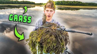 GRASS Fishing For Bass (How To Catch Fish In Weeds)