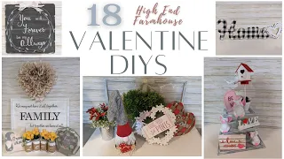 18 VALENTINES DAY DECORATIONS | HIGH END DOLLAR TREE DIYS ON A BUDGET