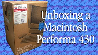 Mac84: Unboxing a Vintage Macintosh Performa 430 from 1993! (Pizza Box Mac LC II)