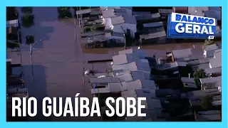 Rio Guaíba sobe 34 centímetros em 24 horas e Defesa Civil emite alerta no RS