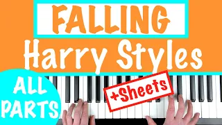 How to play FALLING - Harry Styles Piano Chords Accompaniment Tutorial