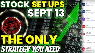 The Ultimate Watchlist For Sept 13 Using The STRAT - DONT SKIP OUT ON THIS STRATEGY