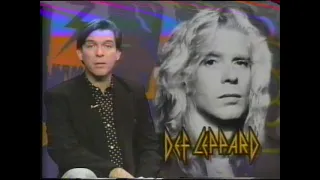 Steve Clark's Death/Def Leppard - MTV News w/ Kurt Loder (1991)