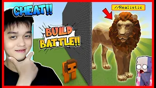 BUILD BATTLE !! TAPI ATUN MEMAKAI CHEAT REALISTIC !! Feat @sapipurba Minecraft
