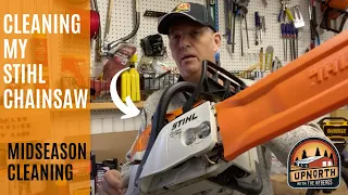 Midseason Stihl Chainsaw Maintenance - How I Clean My Stihl Chainsaw