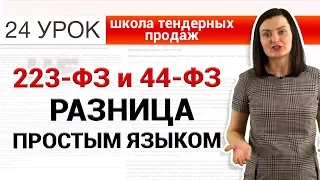 Отличия 44-ФЗ и 223-ФЗ. В чём разница простыми словами [НЕЗАПИЛЕНО] Урок 24