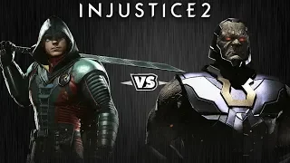 Injustice 2 - Робин против Дарксайда - Intros & Clashes (rus)