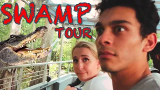 Anthony Keyvan & Mikey Madison Take A Swamp Tour!