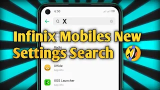 Infinix Mobiles New Settings Search Update