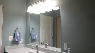 How to Install a Mirror Using Adhesive  - Gluing a Vanity Mirror