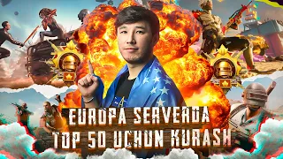 20.000UC OPEN KEYS QILAMIZ EUROPA SERVERDA TOP-50 UCHUN KURASH BOSHLADIK  ➤ 🇺🇿🔥 - PUBG MOBILE