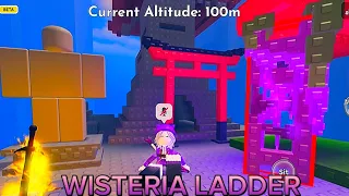 Roblox _steep steps - New WISTERIA & sakura ladder - (paper trail!) - new mountain 4