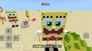 SpongeBob and Gary ADDON in Minecraft PE