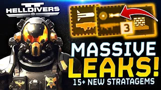 Helldivers 2 INSANE LEAKS - 15+ NEW Unreleased STRATAGEMS Coming Soon!