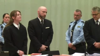 Raw: Mass Murderer Makes Nazi Salute In Court