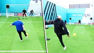 AFC Wimbledon fans & Jesse Lingard take on the volley challenge!