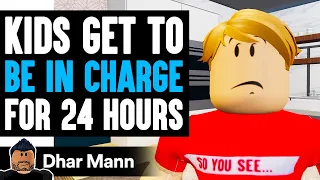 Kids Get To BE IN CHARGE For 24 Hours! (Roblox)  | Dhar Mann x ShanePlays