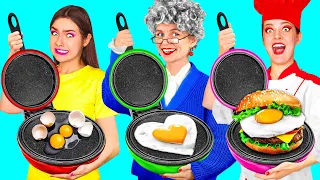 Reto De Cocina Yo vs Abuela | Increíbles Hacks de Cocina de TeenChallenge