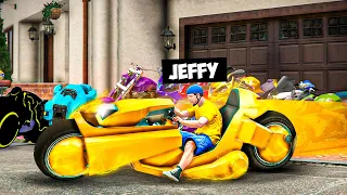 Jeffy Steals RARE TRILLIONAIRE BIKES in GTA 5!